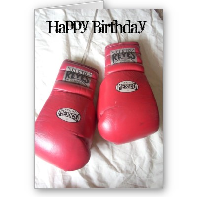 Happy Birthday Boxing Gloves