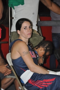 Gleason's Gym, Christina Cruz waiting for her fight, July 19, 2013