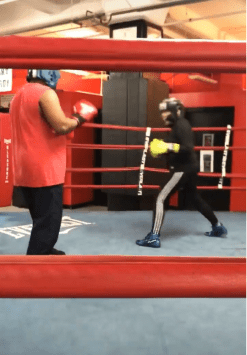 Sparring with Lennox Blackmoore, Gleason's Gym