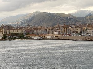 Palermo, Sicily, coming into port, September, 2025
